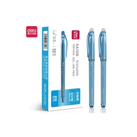 BOLIGRAFO BORRABLE DELI 0,5MM AZUL SA108